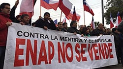 Trabajadores ENAP Paralizan Plantas de Quintero y Concón